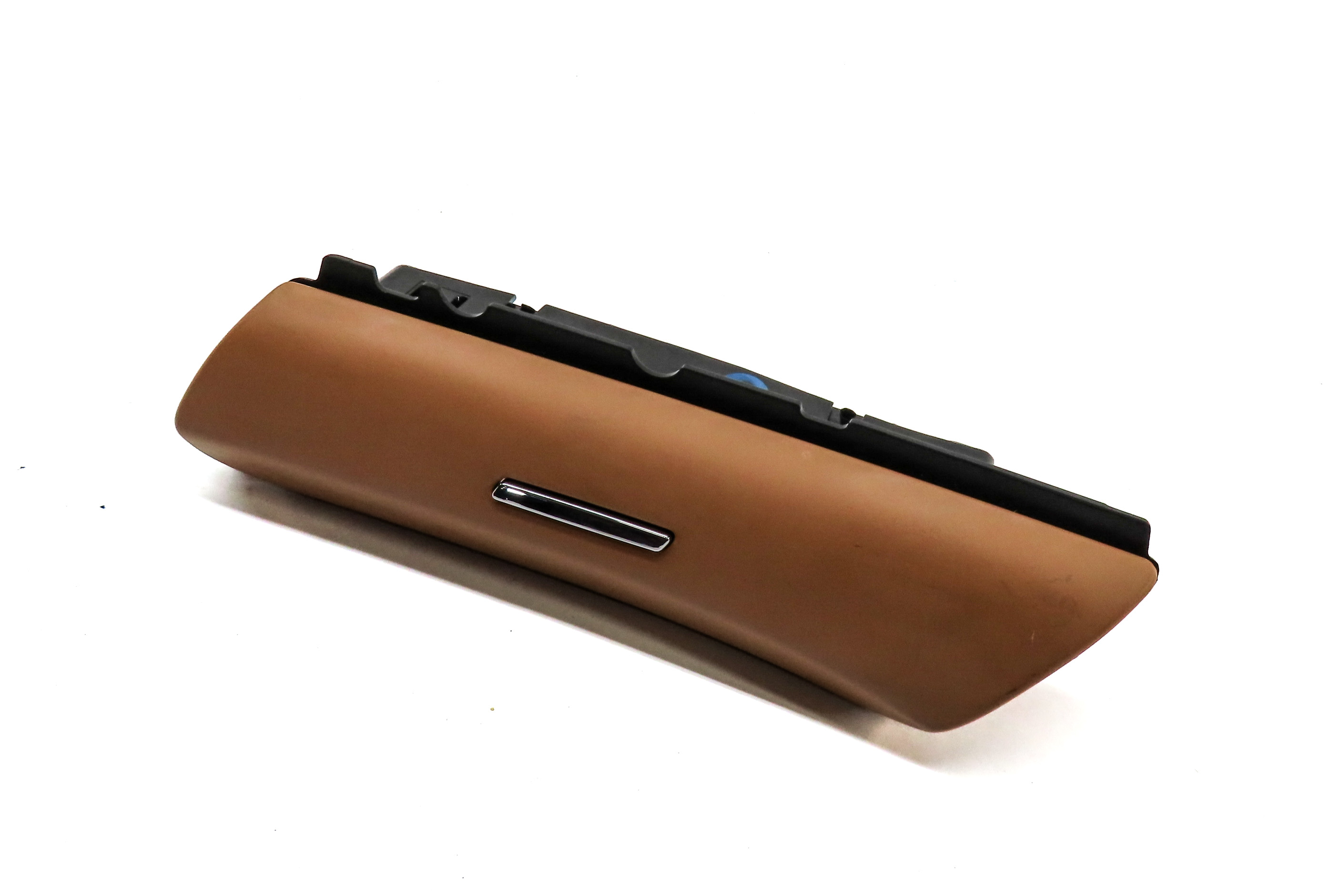 2015 PORSCHE CAYENNE (958) REAR LEFT DOOR STORAGE COMPARTMENT CUBBY (Cognac Tan) — exact item pictured